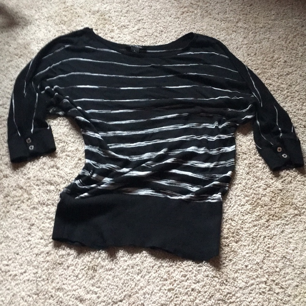 White House Black Market dolman striped  s…